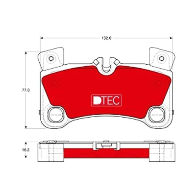 Immagine di TRW DTEC COTEC GDB1775DTE Kit pastiglie freno Predisposto per contatto segnalazione usura VOLKSWAGEN: Touareg I, AUDI: Q7, PORSCHE: Cayenne