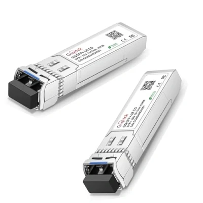 Immagine di GIQITCK 2Pack 10GBASE LR SFP+ Transceiver, 10G Mini GBIC Singlemode Modulo 1310nm 10km DDM, LC/UPC per Cisco SFP LR, Ubiquiti UF SM 10G, Mikrotik, Netgear, Supermicro, D Link