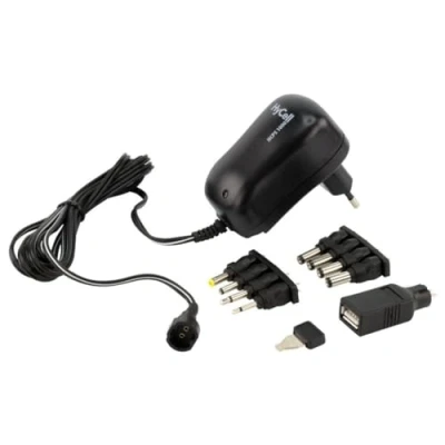 Immagine di HyCell 1201 0007 Alimentatore a spina regolabile 3 V/DC, 4.5 5 6 7.5 9 12 V/DC 1000 mA W