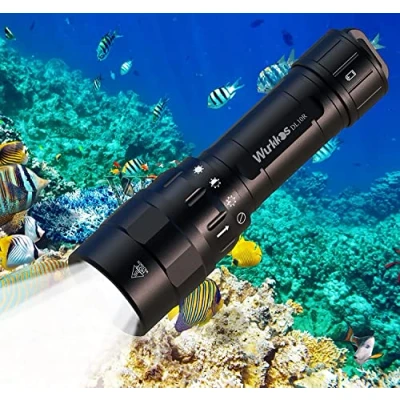 Immagine di Wurkkos DL10R Torcia Subacquea, 4500 Lumens, Porta USB C incorporata, LED XHP70.2, impermeabilità IPX8, per Immersioni con Batteria Ricaricabile 5000mah 21700