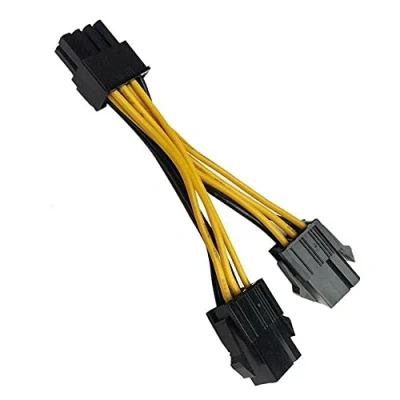 Immagine di Zahara Cavo di alimentazione scheda grafica PCIE VGA per NVIDIA doppio 6 pin femmina a 8 maschio
