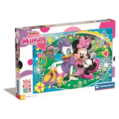 Immagine di Clementoni Minnie Minnie&#039;s Happy Helpers Supercolor Puzzle, Multicolore, 104 Pezzi, 23708