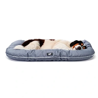 Immagine di Ferplast Cuccia Cane Cuscino Taglia Grande Tessuto Antigraffio Lavabile a mano 30 Materassino Impermeabile 120 x 80 13,5 cm.Grigio