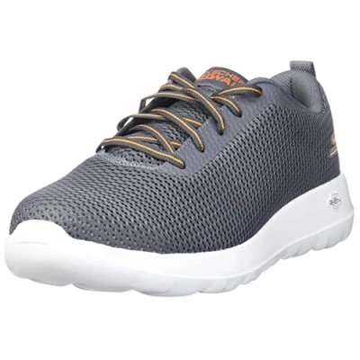 Immagine di Skechers Go Walk Max Effort, Scarpe da Ginnastica Uomo, Carbone/Arancione, 48.5 EU
