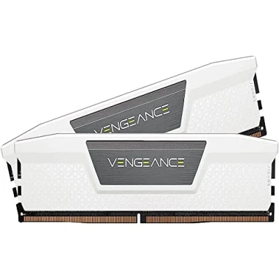 Immagine di CORSAIR VENGEANCE DDR5 RAM 64GB (2x32GB) 5200MHz CL40 Intel XMP Compatibile iCUE Memoria per Computer Bianco (CMK64GX5M2B5200C40W)