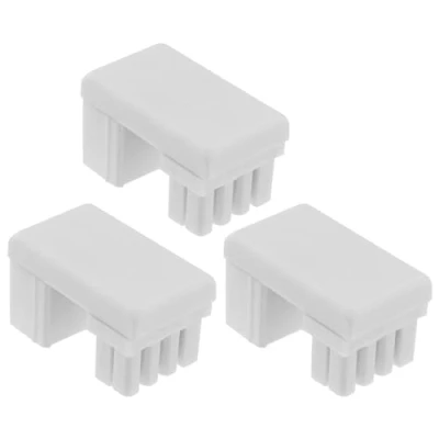 Immagine di OTOTEC 3 Pezzi ATX 8 Pin Maschio A Femmina Adattatore Angolo Di 180 Gradi GPU Connettore Ad Basso Scheda Alimentazione Per Grafica Desktop Bianco