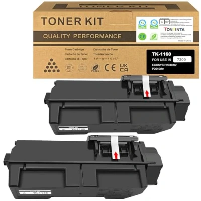 Immagine di TK 1160 TK1160 1160K 1T02RY0NL0 Cartuccia Toner Compatibile 7200 Pagine Nero per Stampanti Kyocera ECOSYS P2040 P2040dn P2040dw P2050 P2050dn
