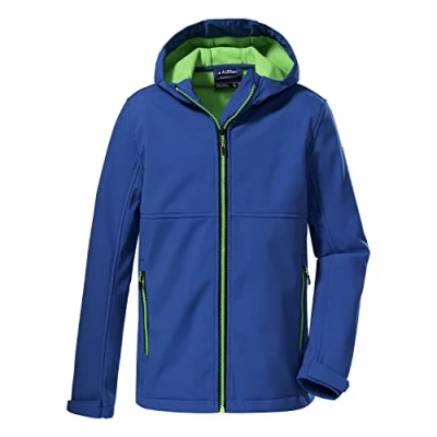 Immagine di Killtec Boy&#039;s Giacca softshell con cappuccio KOW 202 BYS SFTSHLL JCKT, blue, 128, 38568 000