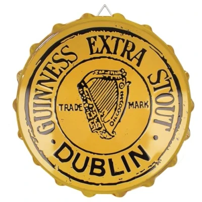 Immagine di Guinness 05718 Tappo per bottiglia in metallo, extra resistente, colore: Crema