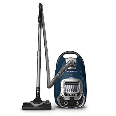 Immagine di Rowenta RO7451 Aspirapolvere con Sacco Silence Force Effitech, Potenza 400W, Capacità XXL 4.5L, Potente e Silenziosa, Sistema di Filtraggio Allergy+, Spazzola Power Air Motore Effitech