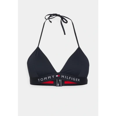 Immagine di Tommy Hilfiger Triangle Fixed Bikini pezzo sopra, Donna, Taglia: Small, Desert sky