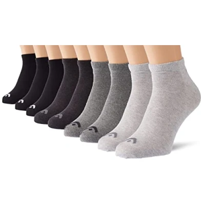 Immagine di Head Unisex S 9PACK Performance Calze, Taglia: 43 46, Grau schwarz
