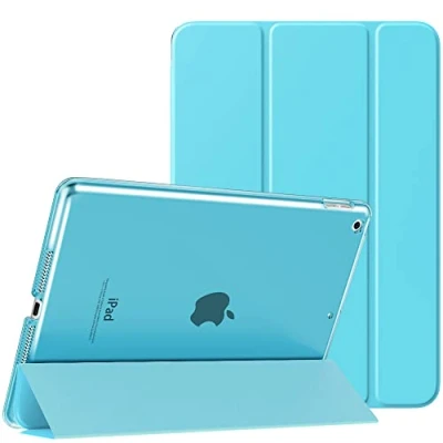 Immagine di MoKo Custodia Protettiva Rigida per Tablet, Compatibile con iPad 9a Gen 2021 / 8a 2020 7a 2019, Auto Spegnimento e Accesione, Ultra Sottile Leggero, Blu Pavone