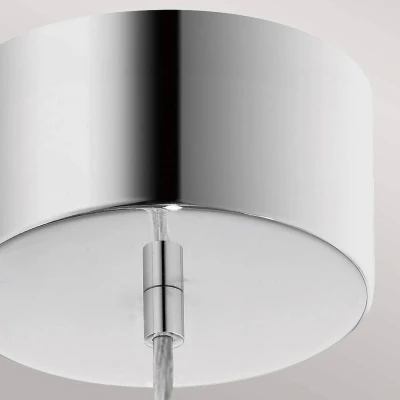 Immagine di Quintiesse Lampada a sospensione Moonlit LED, colore cromo, alluminio, Ø 20 cm, globo