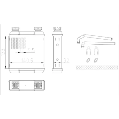 Immagine di NRF 54411 Radiatore Riscaldamento con condotto