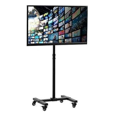 Immagine di VIVO Mobile TV Display STAND per schermi a schermo piatto LCD da 13 42 pollici, supporto regolabile in altezza con ruote TV07W