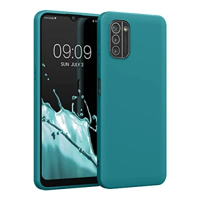 Immagine di kwmobile Custodia Compatibile con Nokia G21 / G11 Cover Back Case per Smartphone in Silicone TPU Protezione Gommata petrolio matt