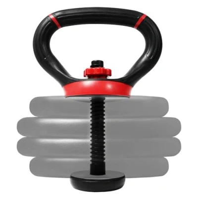 Immagine di Yes4All LDN6 Impugnatura regolabile per kettlebell, convertitore di piastre pesi, rosso