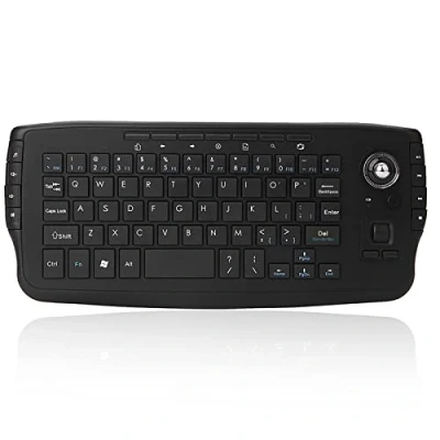 Immagine di docooler E30 Tastiera Wireless 2,4 GHz con Telecomando per Rotellina di Scorrimento Mouse Trackball Android TV Box Smart PC Notebook