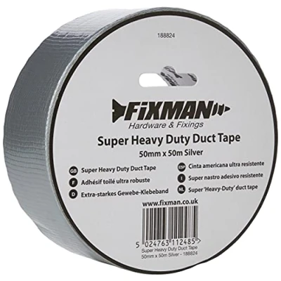 Immagine di FIXMAN Super Nastro Adesivo Resistente 50 Mm X M Argento