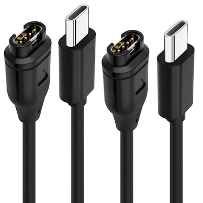 Immagine di Sinoacc Cavo di ricarica USB C per orologio Garmin Fenix 5 5S 5X Plus 6 6S 6X Pro 7 7S 7X, Forerunner 745 935 945 45 45S Music, Instinct, Approach S10 S40 S60 S12 S42 Vívoactive 3 4 4S Venu confezione
