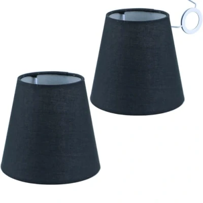 Immagine di Sinta 2 Pezzi 5.5 inch E14/E27 Paralumi per Lampade Tessuto Piccolo Lampadari Lampadario e Lampada a Muro,Rosa