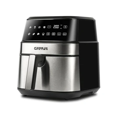 Immagine di G3 Ferarri G10192 Friggitrice ad Aria &quot;Friggisano Big&quot;, 1700 W, 6.5 Litri, 8 Programmi, Display Digitale, Timer, Temperatura regolabile, BPA/PFOA Safe, Ricettario incluso