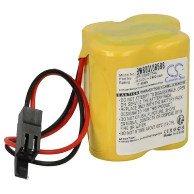 Immagine di vhbw 1x batteria compatibile con GE Fanuc PLC 18 T Controler, Alpha I Servo Drive, Robotics raid controller (4400mAh, 6V, Li Ion) Sostituisce BR 2/3AGCT4A