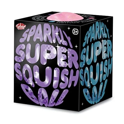 Immagine di Tobar Sfera Sparkly Super Squish, Design e Colori Assortiti, 38448