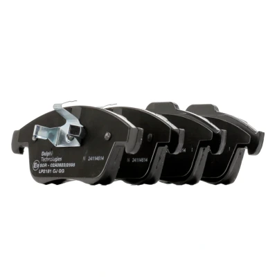 Immagine di DELPHI LP2181 Kit pastiglie freno Non predisposto per contatto segnalazione usura con lamierino anticigolío senza accessori RENAULT: Clio 4