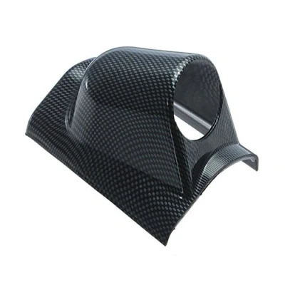 Immagine di Mintice Fibra di Carbonio 12V Auto 2&quot; 52mm Universale Nero Singolo Foro Portacialde Calibro Porta Manometro Supporto Cruscotto Gauge Lato