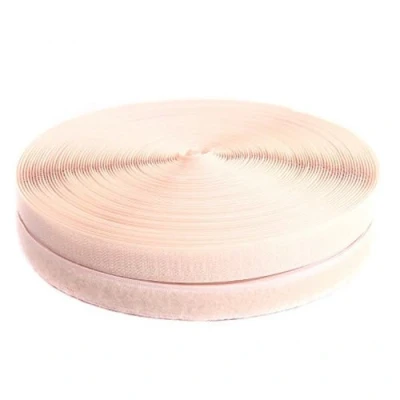 Immagine di TUKA 25mx20mm Nastro Gancio e anello da cucire, non adesivo Hook &amp; Loop striscia, Cucire On Magico Strisce Ideale per abiti 25m nastro, Beige, TKB5004 Beige