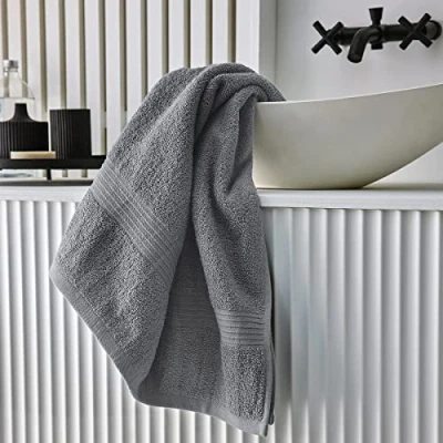 Immagine di Today Essential Steel Asciugamano da bagno in cotone, 70 x 130 cm