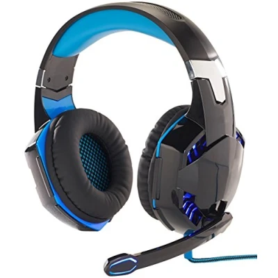 Immagine di Mod it Auricolare: Cuffie da gioco illuminate Con telecomando cablato e interruttore del microfono (Pc Auricolare, Auricolare filo elettrico, Microfono)