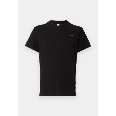Immagine di Tommy Jeans Tjm Slim Linear Chest Tee Ext Dm0Dm21780, Maglietta a Maniche Corte, Uomo, Nero (Black), 4XL