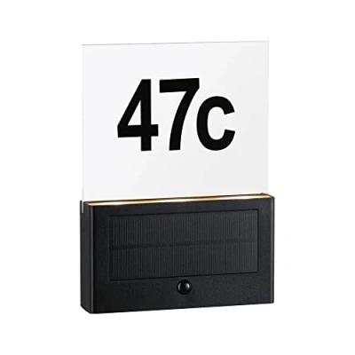 Immagine di Paulmann 94725 Neda IP44 2200K Lampada solare per numero civico ERP: G (A G) 1 W Antracite