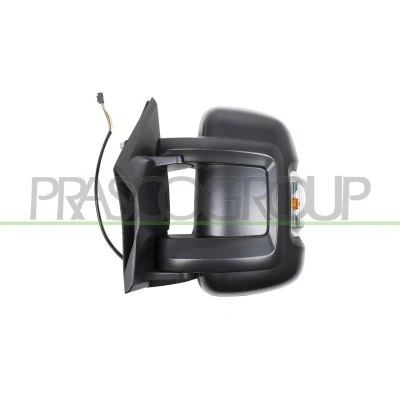 Immagine di specchio retrovisore esterno Prasco FT9307314 Sx nero elettrico termico, Braccio corto FIAT: Ducato III Van