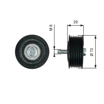 Immagine di GATES FleetRunner Micro V Kit T36773 Galoppino con scanalature NISSAN: Qashqai 2, / Qashqai+2 I, MICRA 3