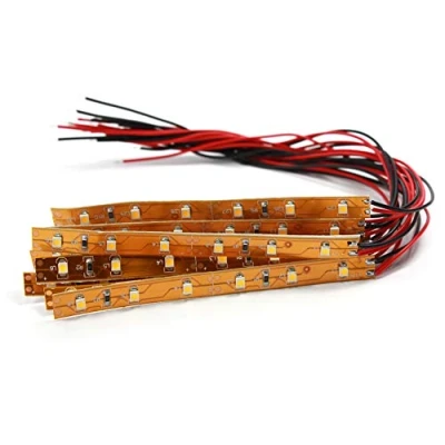 Immagine di Evemodel 10pcs Precablato Bianco Caldo Striscia Led Luce Autoadesiva 12V 18V 10CM DD04WM 10N EU