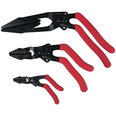 Immagine di KS Tools, Pinza, Set di pinze per fascette stringitubo angolate, regolabili in continuo, 3 parti (35.10 mm)