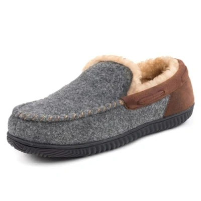 Immagine di RockDove Pantofole Uomo Hearthfire in Memory Foam Moc, 45EU, Grigio