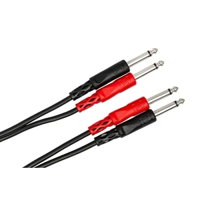 Immagine di Hosa CPP 201, Stereo Interconnect, Dual 1/4 in TS to Same, 1 m