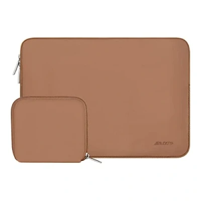 Immagine di MOSISO Laptop Custodia PC Portatil Compatibile con MacBook Air/PRO,13 13,3 Pollici Notebook,Compatibile PRO 14 M3 M2 M1 Max 2024 2021,Neoprene Borsa Piccolo Case, Marrone