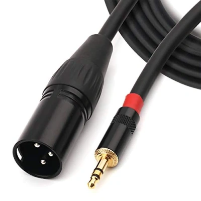 Immagine di NANYI 3,5 mm TRS Stereo maschio a XLR Cavo audio per interconnessione audio, adatto iPod, telefono cellulare, altoparlanti attivi, palco,DJ,console da studio, 3Meter