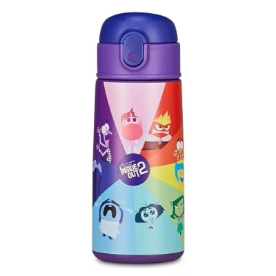 Immagine di Seven Inside Out 2 Borraccia Termica, Viola, Mantenimento Temperatura fino a 24h, Asilo, Scuola Elementare e Tempo Libero, Bambina