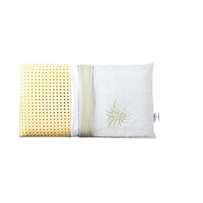 Immagine di EVERGREENWEB Cuscino Letto 40x70 Alto 18 cm Modello Saponetta 100% Memory Foam, Doppia Fodera Aloe Vera e Cotone Sfoderabile Guanciale Rilassante per dolori Cervicali