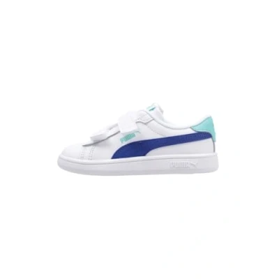 Immagine di PUMA Smash 3.0 L V Inf, Scarpe da Ginnastica Unisex Bimbi 0 24, Bianco Vivido Blu Acquatico, 20 EU