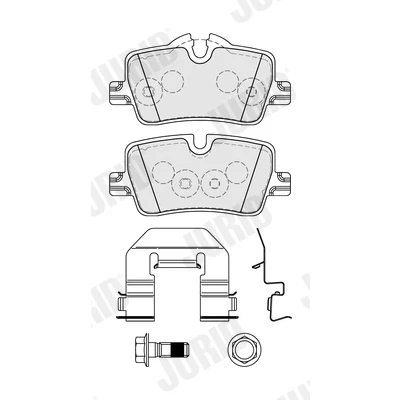 Immagine di JURID 574018J Kit pastiglie freno Predisposto per contatto segnalazione usura con accessori BMW: 3 Touring, Sedan, 4 Coupe