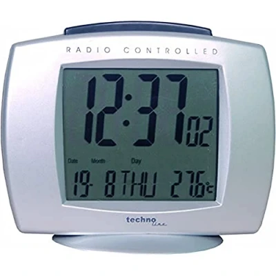 Immagine di TechnoLine WT 189 Silber Orologio Radio, Plastica, Argento, 11 x 3.8 9 cm