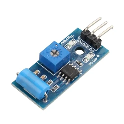 Immagine di HALJIA SW 420 modulo sensore vibrazione di tipo normalmente chiuso, allarme, interruttore vibrazione, movimento Compatibile con Arduino Raspberry Pi